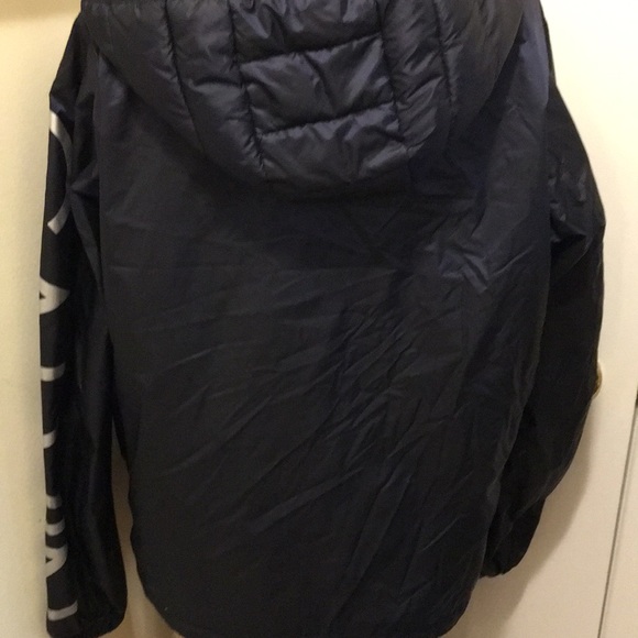 Mens SM Calvin Klein Windbreaker puffer Blue LOGO - Picture 6 of 6